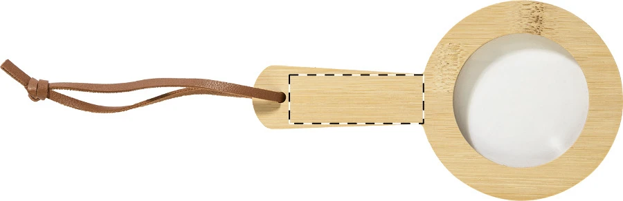 Magbus bambusová lupa – natural – tlačová plocha – Predná strana