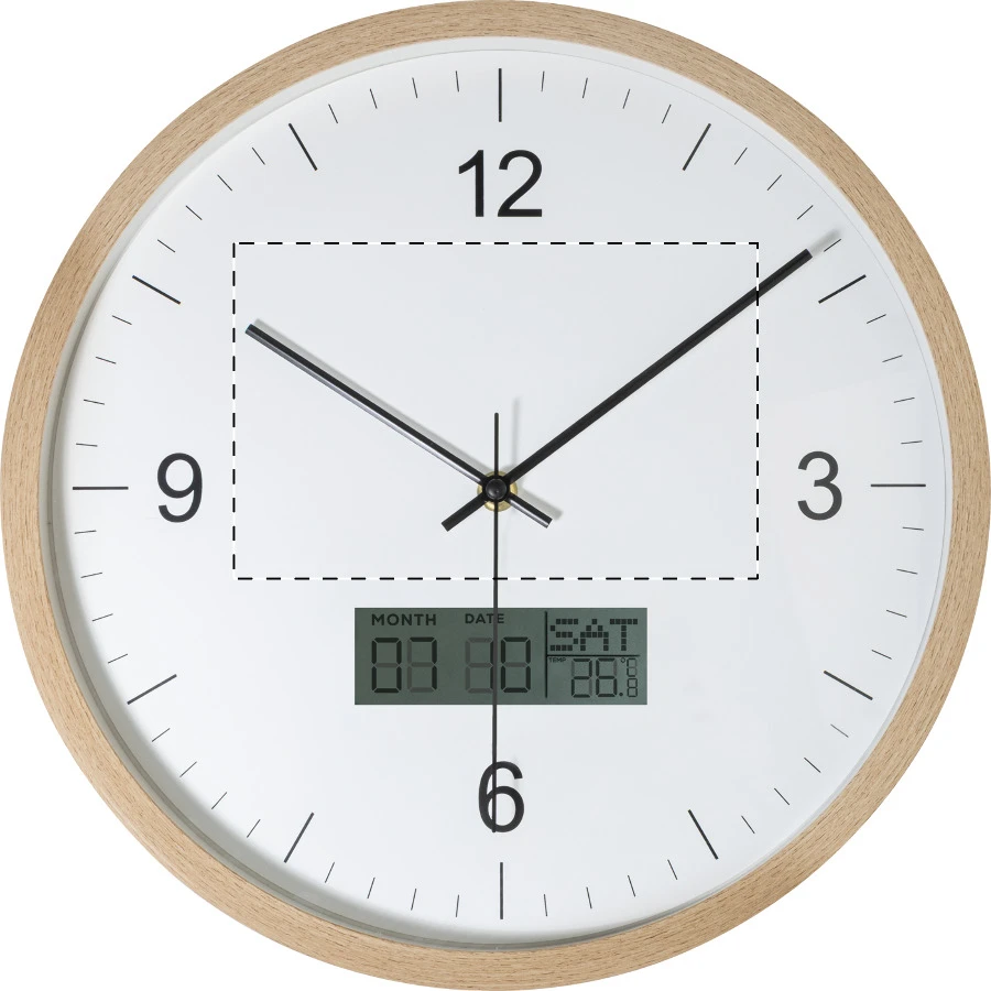 Tempora nástenné hodiny RPP – natural – tlačová plocha – Predná strana
