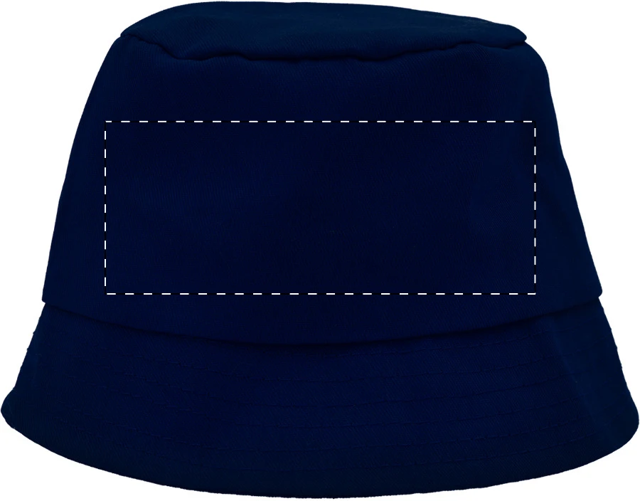 Bucketo rybársky klobúk – dark blue – tlačová plocha – Predná strana