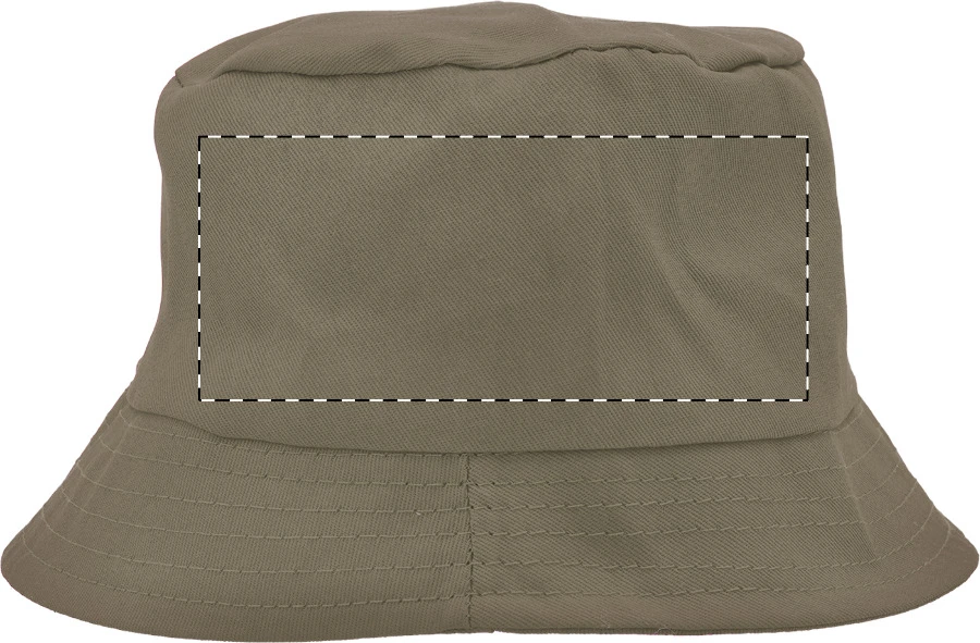 Bucketo rybársky klobúk – khaki – tlačová plocha – Pravá strana