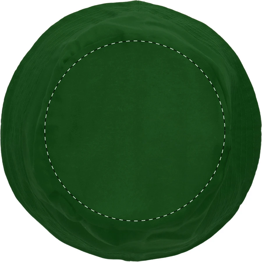 Bucketo rybársky klobúk – green – tlačová plocha – Vrchná časť