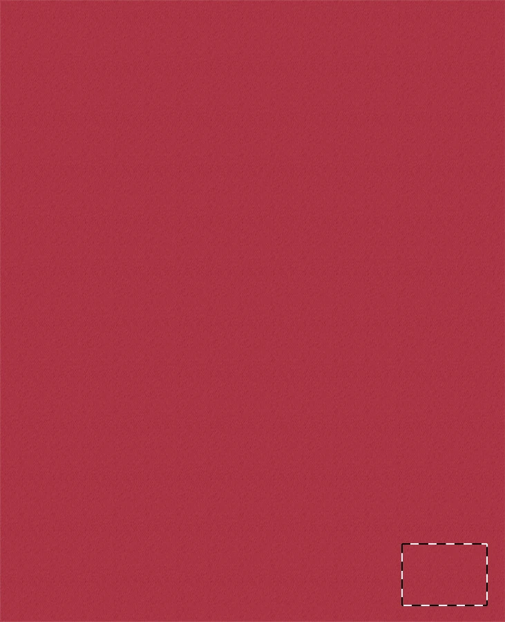 Vinson deka – red – tlačová plocha – Pravý dolný roh