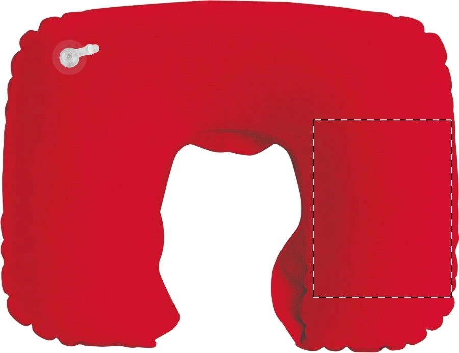 Inflight vankúšik – red – tlačová plocha – Zadná strana - pravá strana
