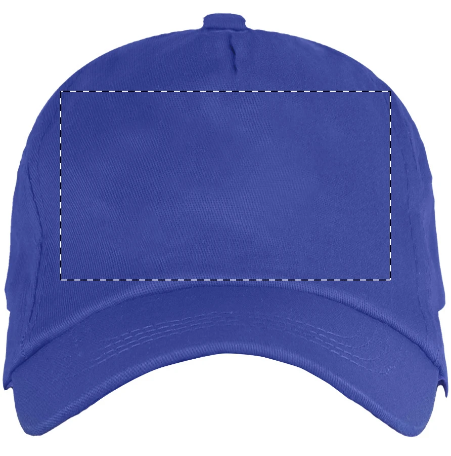 Reggie šiltovka – blue – tlačová plocha – Predná strana