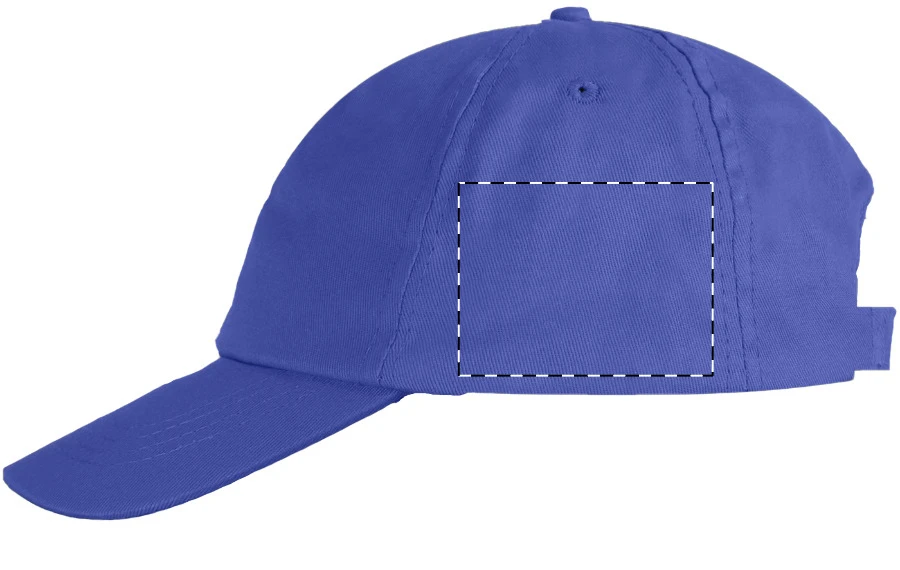 Reggie šiltovka – blue – tlačová plocha – Ľavá strana