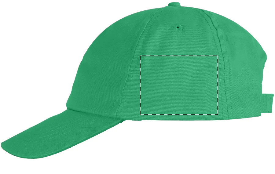 Reggie šiltovka – green – tlačová plocha – Ľavá strana