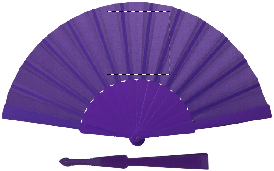 Costa vejár – purple – tlačová plocha – Stred
