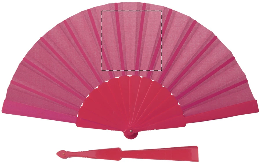 Costa vejár – pink – tlačová plocha – Stred