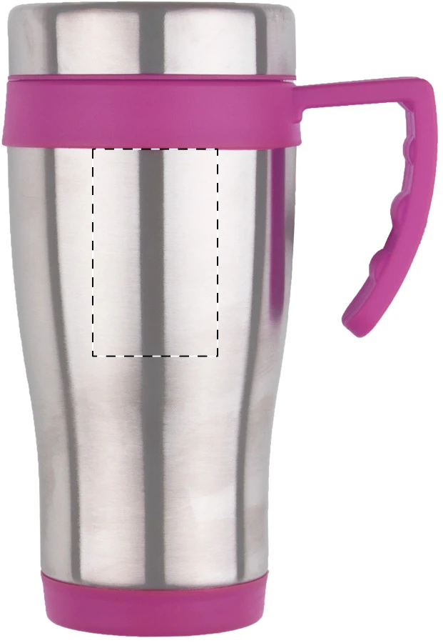 Caprol Plus termo hrnček – pink – tlačová plocha – Pravák