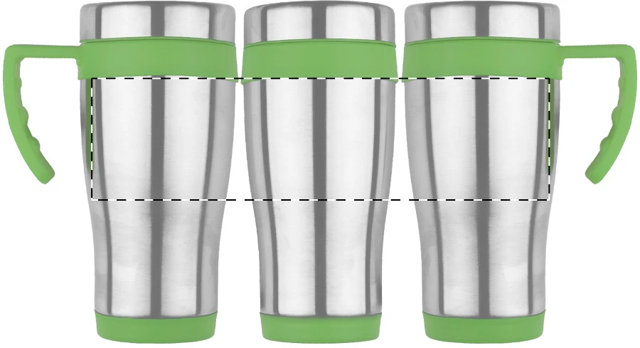 Caprol Plus termo hrnček – lime green – tlačová plocha – Obal