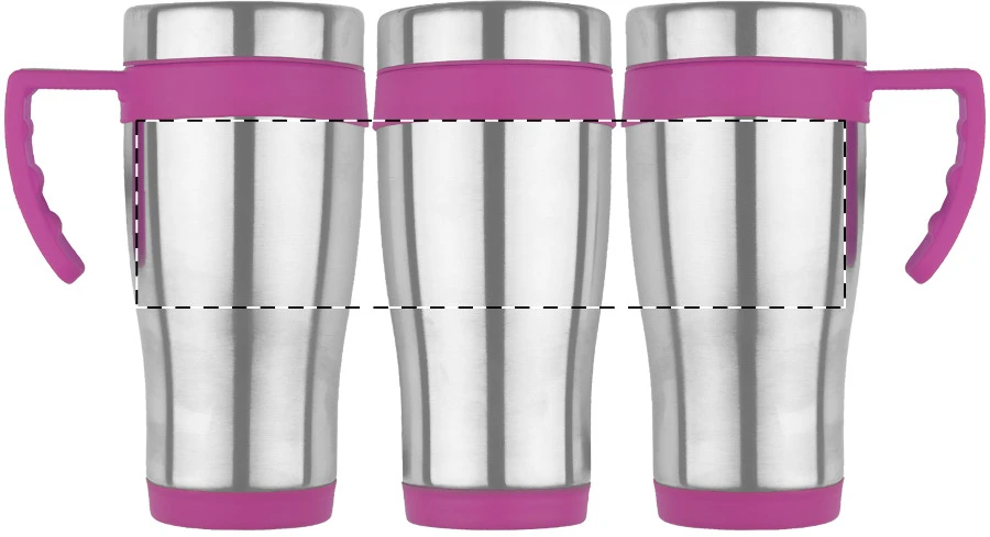 Caprol Plus termo hrnček – pink – tlačová plocha – Obal