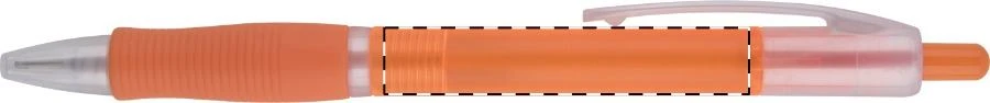 Caracal guľôčkové pero – orange – tlačová plocha – Na telo - pre praváka