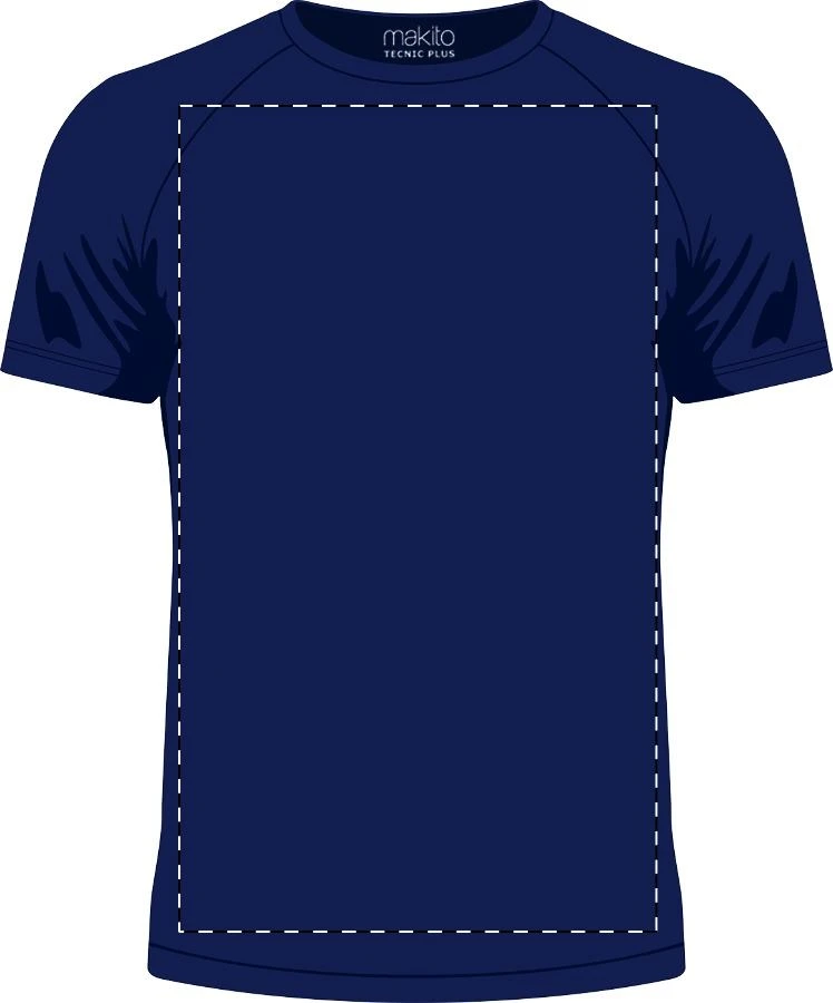 Endura športové tričko – dark blue – tlačová plocha – Predná strana