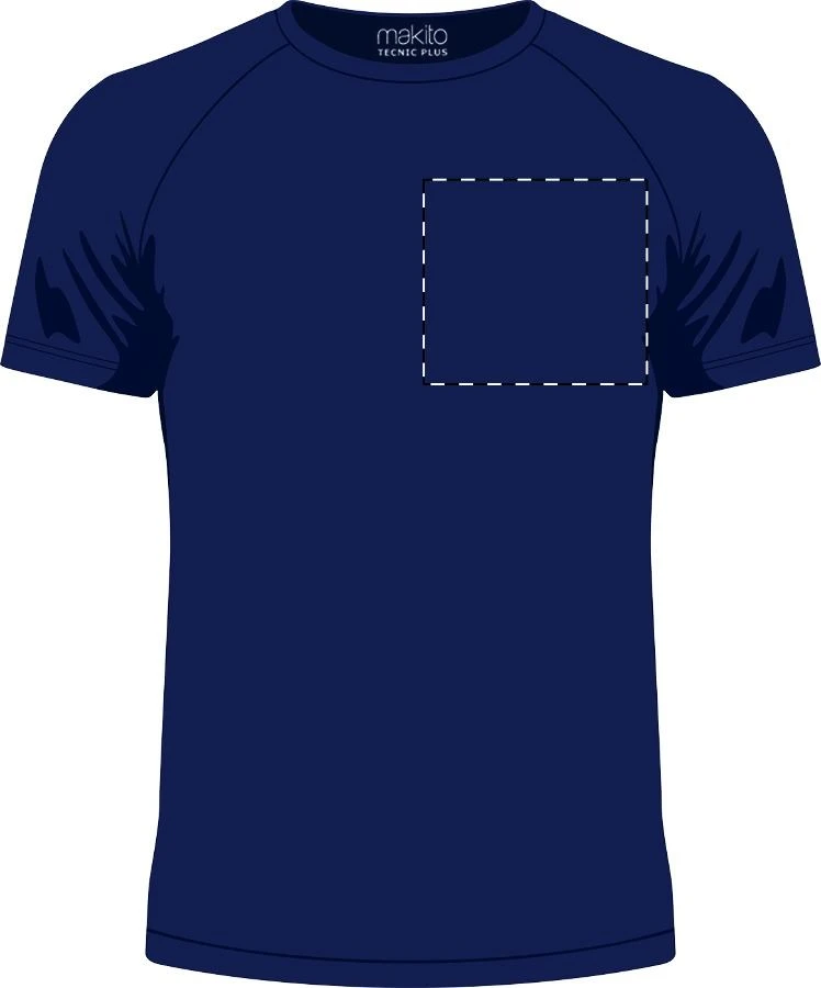 Endura športové tričko – dark blue – tlačová plocha – Ľavá hruď