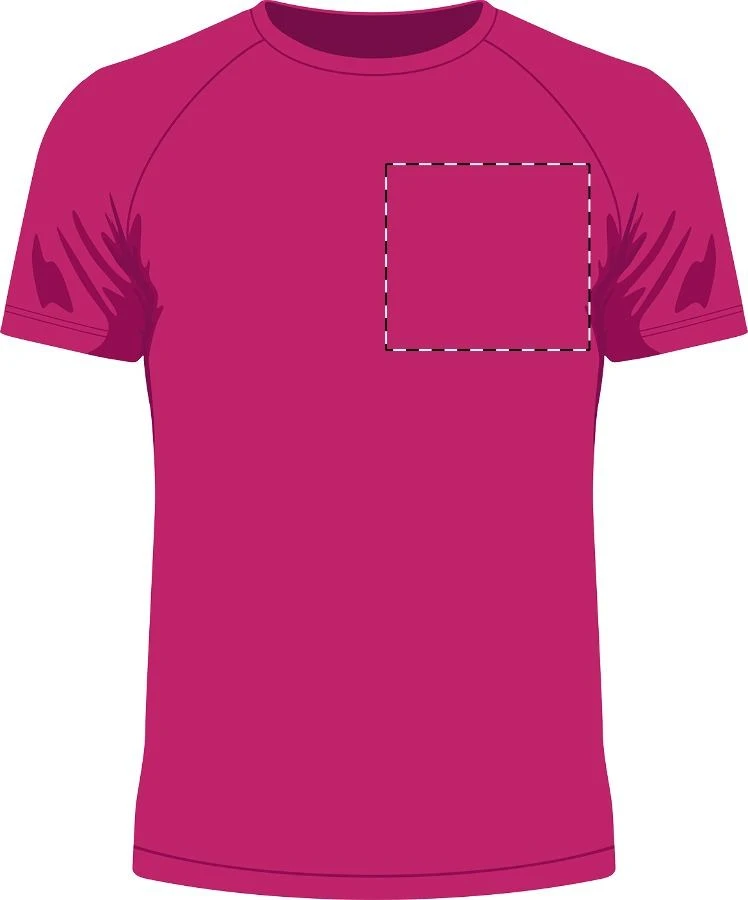 Endura športové tričko – pink – tlačová plocha – Ľavá hruď
