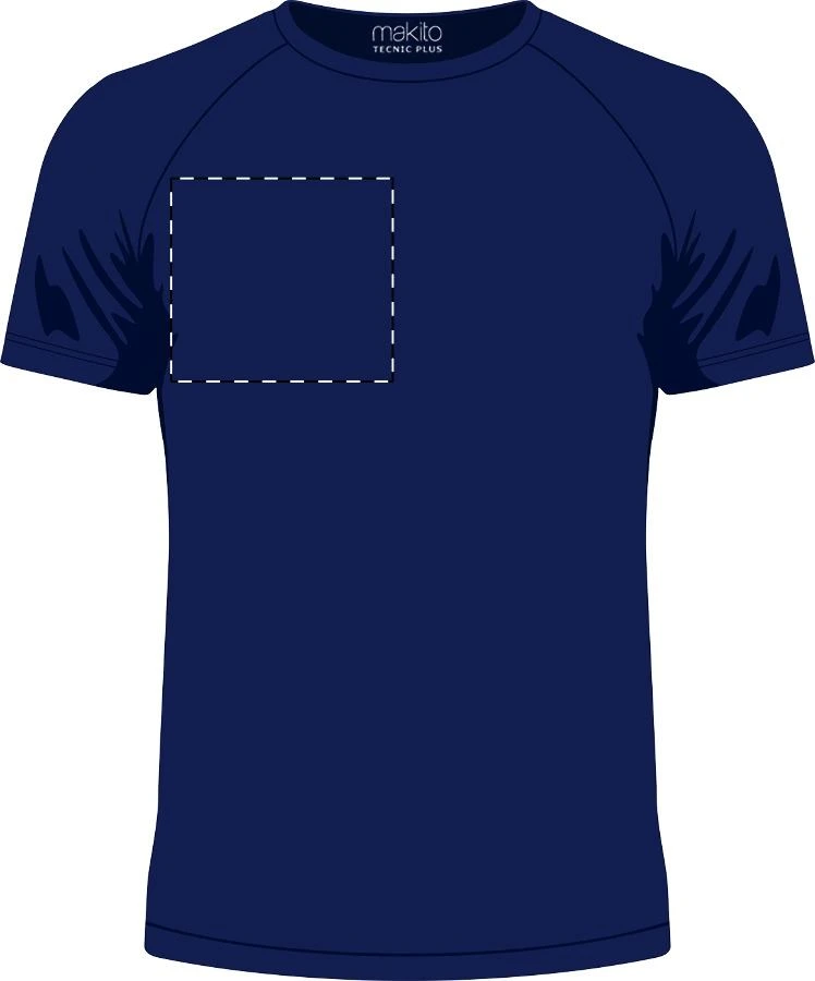 Endura športové tričko – dark blue – tlačová plocha – Pravá hruď
