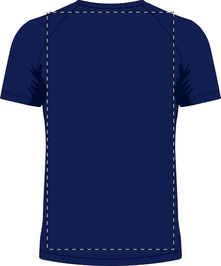 Endura športové tričko – dark blue – tlačová plocha – Zadná strana