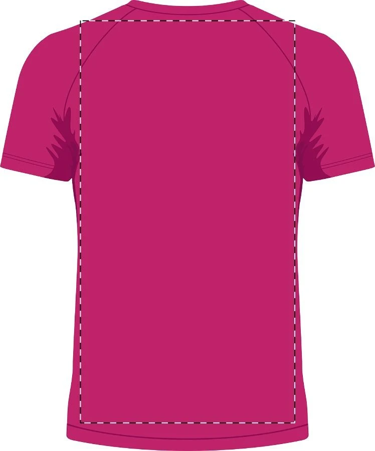 Endura športové tričko – pink – tlačová plocha – Zadná strana