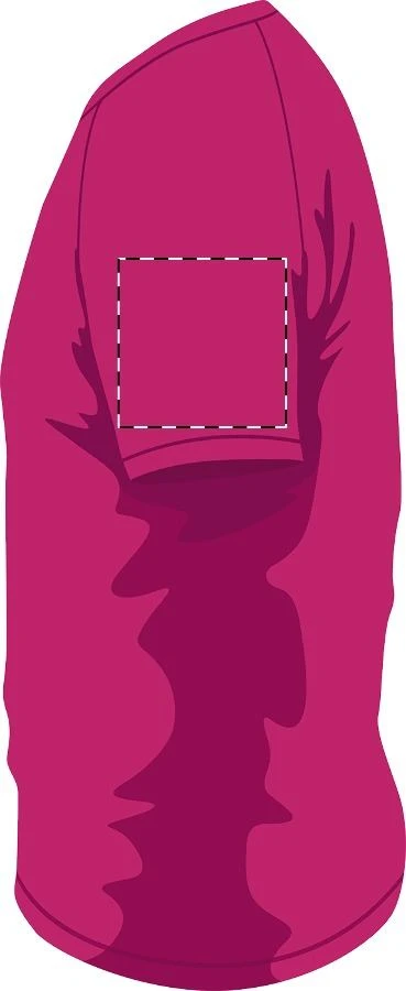 Endura športové tričko – pink – tlačová plocha – Ľavý rukáv