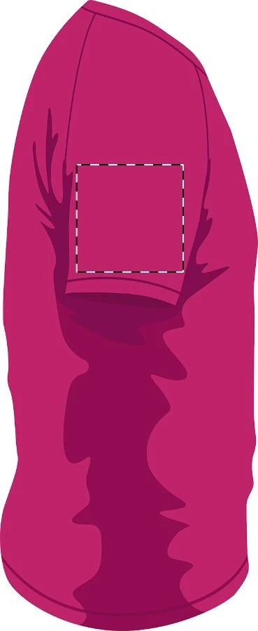 Endura športové tričko – pink – tlačová plocha – Pravý rukáv