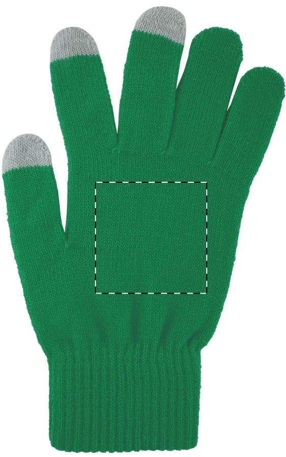 Tapster dotykové rukavice na obrazovku – green – tlačová plocha – Pravá rukavica