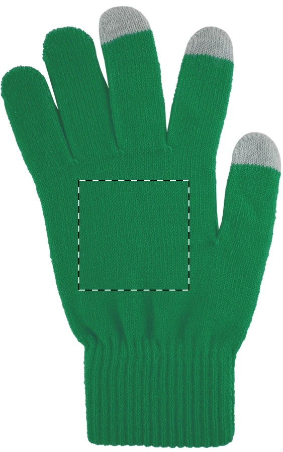 Tapster dotykové rukavice na obrazovku – green – tlačová plocha – Ľavá rukavica