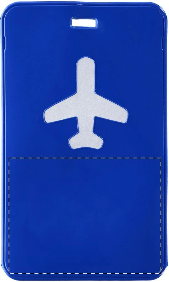 Denver visačka na batožinu – blue – tlačová plocha – Predná strana