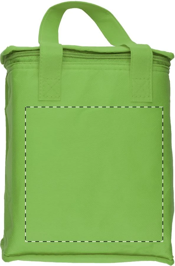 Fridrate chladiaca taška – green – tlačová plocha – Predná strana