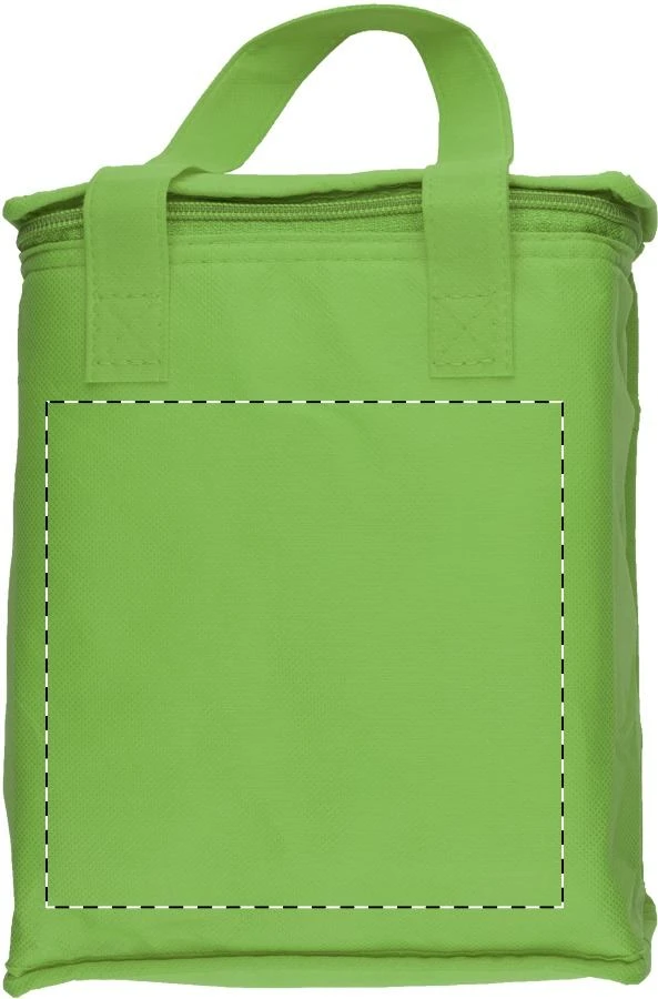 Fridrate chladiaca taška – green – tlačová plocha – Zadná strana