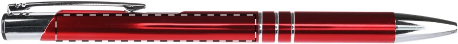Channel guľôčkové pero – red – tlačová plocha – Na telo - pre ľaváka