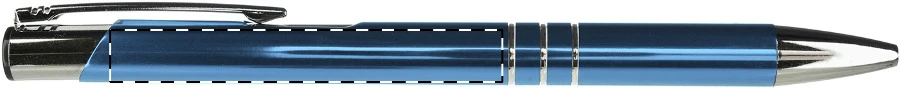 Channel guľôčkové pero – light blue – tlačová plocha – Na telo - pre ľaváka