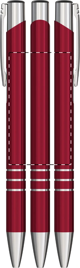 Channel guľôčkové pero – claret – tlačová plocha – Obal