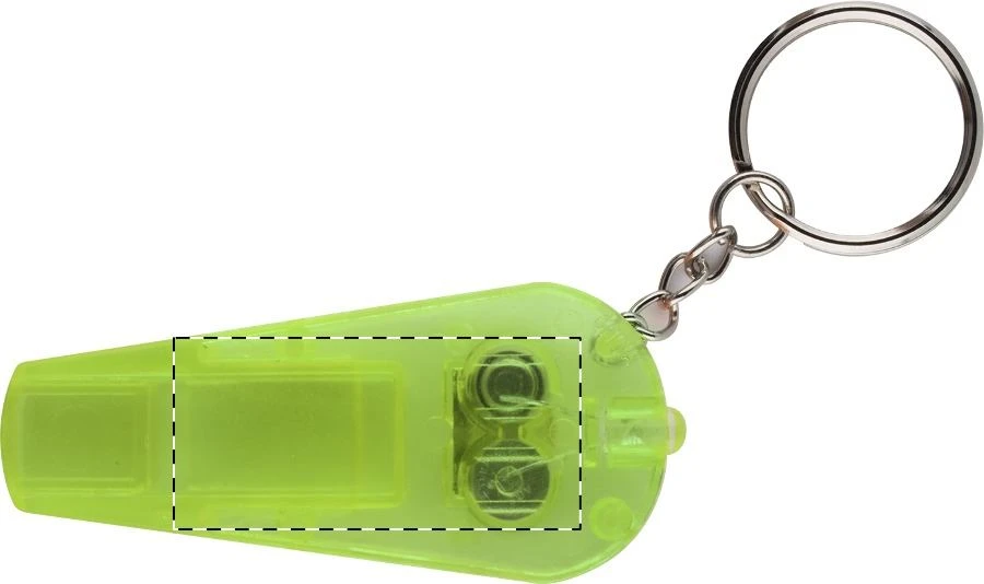 Coach prívesok na kľúče s píšťalkou – green – tlačová plocha – Vrchná časť