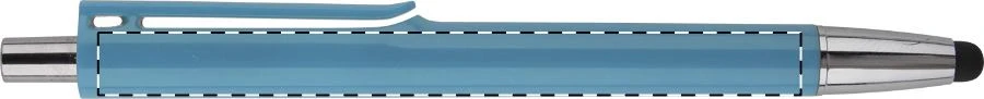 Rincon dotykové guľôčkové pero – light blue – tlačová plocha – Na telo - pre ľaváka