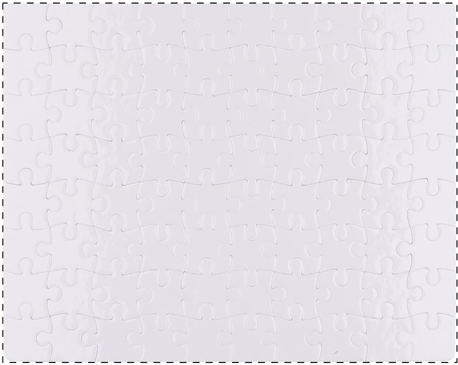 Suzzle puzzle se sublimací – white – tlačová plocha – Celý povrch