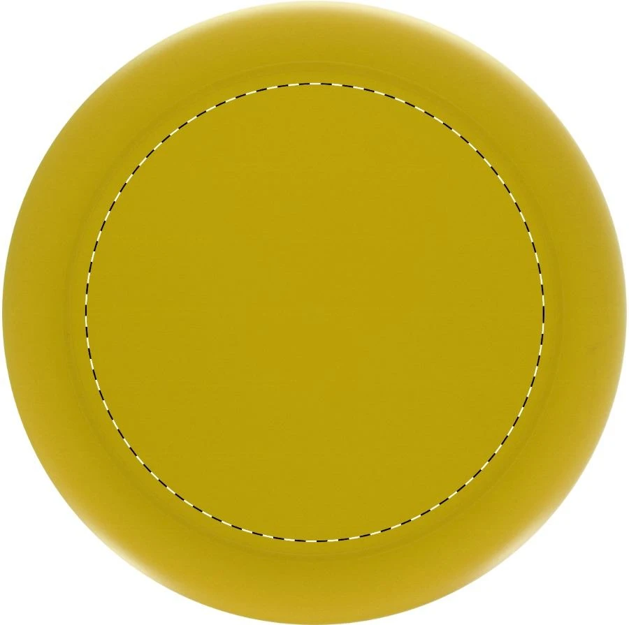 Horizon frisbee – žltá – tlačová plocha – Vrchná časť