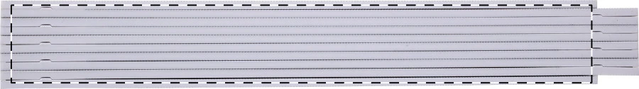 Mansard skladací meter – white – tlačová plocha – Ľavá strana