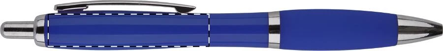 Compy guľôčkové pero – blue – tlačová plocha – Pod klipom - pre ľaváka