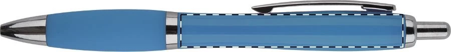 Compy guľôčkové pero – light blue – tlačová plocha – Na telo - pre praváka