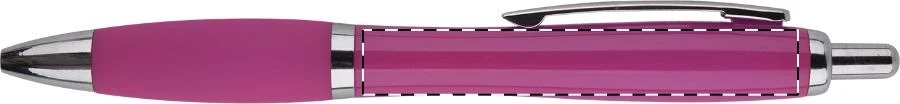 Compy guľôčkové pero – pink – tlačová plocha – Na telo - pre praváka