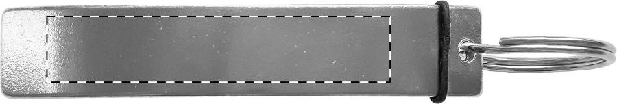 Moppe otvárač na fľaše – silver – tlačová plocha – Vrchná časť
