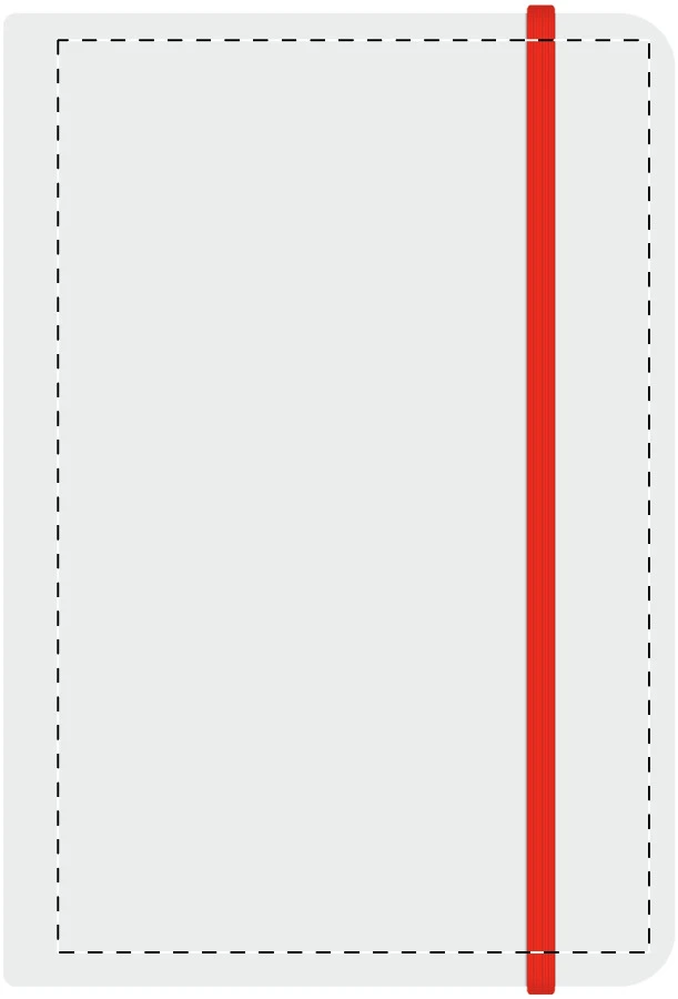 Pendula A5 blok – red – tlačová plocha – Predná strana