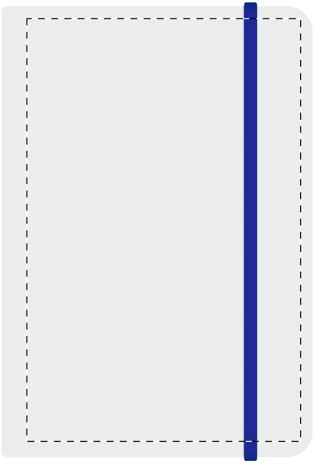 Pendula A5 blok – blue – tlačová plocha – Predná strana
