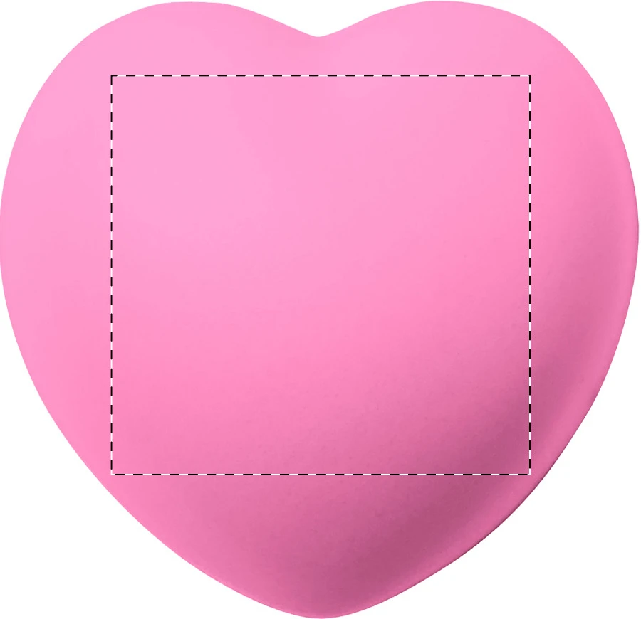 Adora antistresové srdiečko – rose – tlačová plocha – Predná strana
