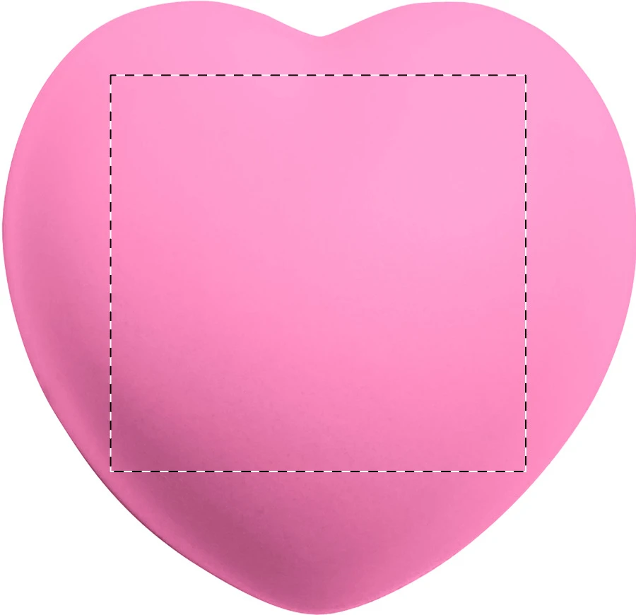 Adora antistresové srdiečko – rose – tlačová plocha – Zadná strana