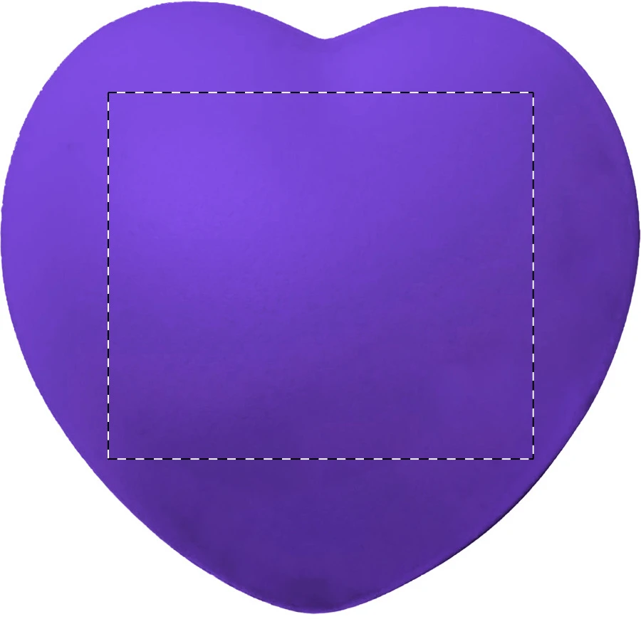 Adora antistresové srdiečko – purple – tlačová plocha – Zadná strana