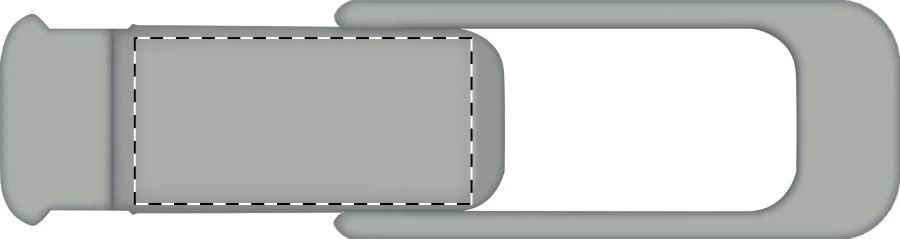 Blinka kryt na webkameru – ash grey – tlačová plocha – Posunutie doľava