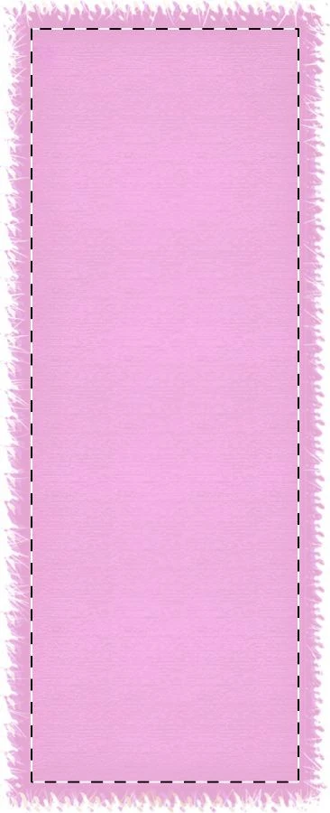 Drippan šál – rose – tlačová plocha – Predná strana