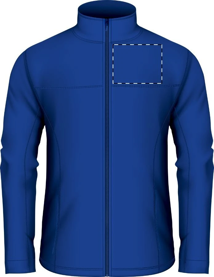 Baidok softshellová bunda – dark blue – tlačová plocha – Ľavá hruď
