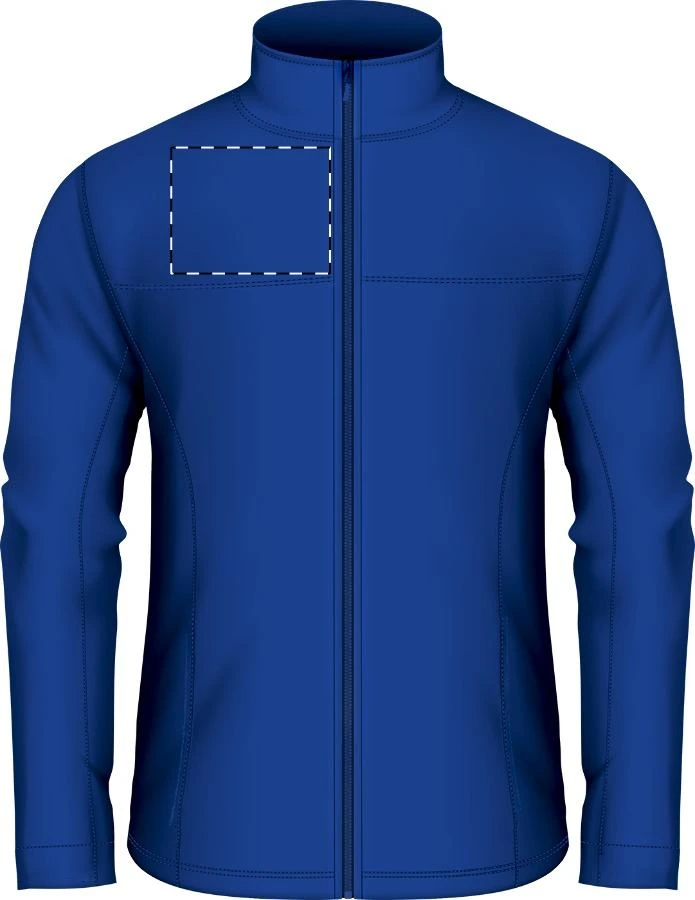 Baidok softshellová bunda – dark blue – tlačová plocha – Pravá hruď